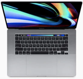 Špičkový APPLE MacBook Pro 16" Touch Bar A2141 Space Gray Užívaný, Krásný stav