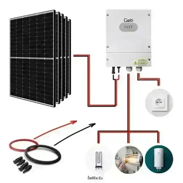 Sada pro ohřev vody GETI GWH01 2250W 5x PV Trina
