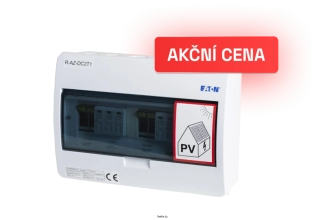 DC rozváděč R-AZ-DC2T1 se svodičem přepětí, pro FV instalace